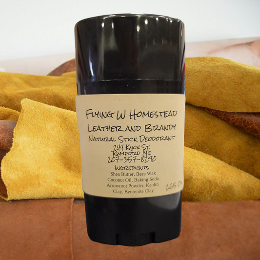 Leather and Brandy Natural Deodorant